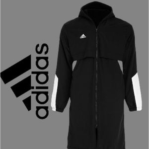 🛑 🆕Adidas Full Length Black White Parka Coat